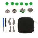 16in1 Aluminum Thumbsticks Buttons W/Case for Xbox One Elite Wireless Controller Green