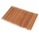 55 Pieces 11 Sizes 13cm Double Pointed Carbonized Smooth Bamboo Knitting Needles