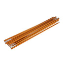 Foldable Retractable 11 Sections Tent Poles Outdoor Travel Hiking Accessories 365cm Gold