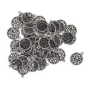 50 Pieces Tibetan Silver Dreamcatcher Charms Pendants Dangle Bead for Jewelry Making Craft fit Necklace Bracelet Choker Keyrings DIY