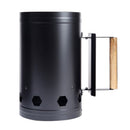 BBQ Barbecue Chimney Starter Charcoal Grill Steel Rapid Quick Fire Lighter