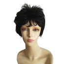 Chic Unisex Natural Fluffy Layered Wavy Wigs Fiber Curly Wigs Full Wig Black