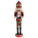 38cm Height Glitter Hand Painted Glitter Nutcracker Drummer Action Figure Christmas Holiday Decoration
