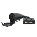 Car Trailer Plug Truck Light Connector 7 Way Round to 7 Pin Flat Male Adapter