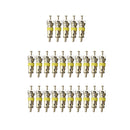25 Pieces Car TPMS Tire Valve Stem Core Kit Yellow Band