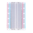1 Piece 400 Plug-in Solderless Bread Board, 400 Tie-Points, 4 Power Rails, 3.3 x 2.2 x 0.3inch ( 8.5 x 5.5 x 0.9cm )