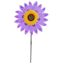Beautiful 36cm DIY Sunflower Windmill Wind Rotator Kid Outdoor Playground Toy Nursery Venue Decor Kits Purple