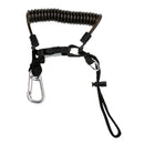 Spiral Coiled Quick Release Buckle Scuba Diving Dive Lanyard with Stainless Steel Snap Clip Attachment for Camera