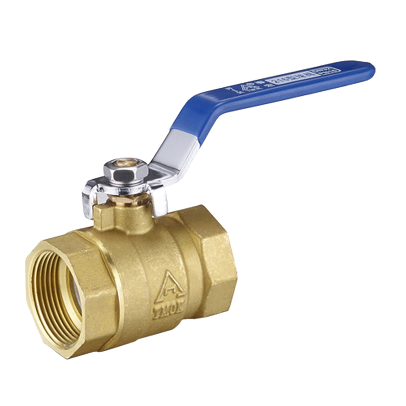 1'' Full Port Ball Valve with Blue Vinyl Handle NPT Female for Water Gas Air