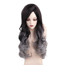 24''Natural Synthetic Fluffy Layered Curly Wigs Full Wavy Wig for Women Girls