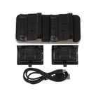 For Xbox One S Controller Battery Charging Dock Dual Charger Station with 2 Rechargeable Batteries and USB Cable For Xbox One S - Black