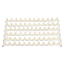 72 SLOTS / 6 TIERS Professional Clear Manicure Nail Art Display Stand Plastic Rack Holder Shelf with 72 Pieces Nail Tip Rings