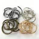 20 Pieces Metal Jewellery Findings Connector DIY Necklace Open Jump Rings 22mm