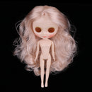 20cm White Skin Nude Body & Head W. Wig For Middle Blythe Neo Doll Custom