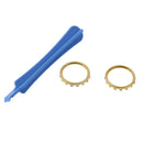 Unique Design Custom Chrome Accent Joystick Rings Set for Xbox One Elite Replacement Analog Sticks Game Controller Gold