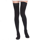 Elastic Breathable Closed Toe Stockings For Varicose Veins Care M Black