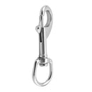 Stainless Steel 80mm Swivel Clip Bolt Snap Hook Dog Lead Leathercraft Accessories