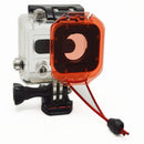 Underwater Sea Diving Lens Filter Cap for GoPro Hero 3+ 4 Waterproof Housing Case Red
