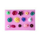 Mini Flower Silicone Fondant Cake Mould Sugar Craft Decorating Mold Cake Modeling Tools