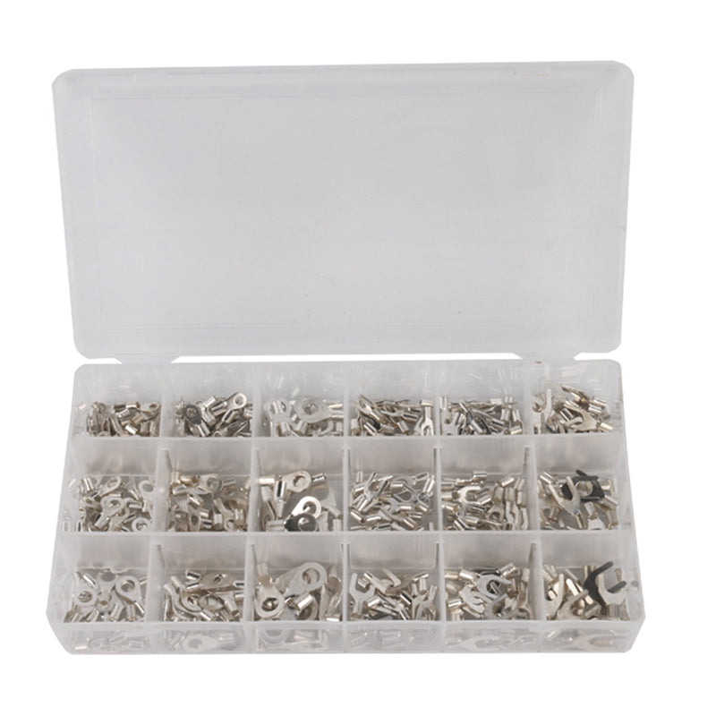420 Piece Cold Pressed Non-Insulated Ring Terminal Fork Connector Crimp
