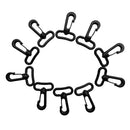 Pack of 10 Swivel Snap Hook Clip for Scuba Diving 25mm/1inch Webbing Strap, Rotatable, Strong