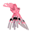 No-Twist Hook Neck Strap Lanyard String Cord For ID Pass Card Badge Pink Pack Of 10PCS