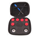 8Pcs Thumb Grips Stick +Bumper Trigger Button for XBOX ONE Elite Controller Red