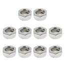 10pcs Skateboard Longboard Truck Wheel Axle Mounting Screw Nuts Replacement