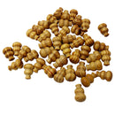 50 Pieces 19mm Gourd Shape Striped Wood Beads Loose Spacer Beads for Jewelry Making Charms Kids Craft