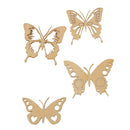 Natural Butterfly Unfinished Wood Shape Craft Supplies Laser Cut Out DIY Arts Decoration