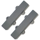 2Pcs/Set Guitar Pickup Covers Bridge Neck Set Closed for Jazz JB Bass Guitar