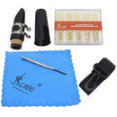 Quality 7 in 1 Clarinet Parts Mouthpiece with Ligature&Cap&Cleaning Cloth&Reeds&Neck Strap for Clarinet Performance