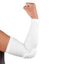 Sports Honeycomb Antislip Arm Sleeve Elbow Protect Gear White M