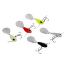 5 Pieces Metal Fishing Lures Baits Fishing Spinnerbaits Swimbaits with Hooks