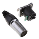 RJ45 Waterproof Connector Sockets CAT5 RJ45 Female Ethernet Connector RJ45 Jacks Ethernet Plug Black