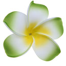 Women Girls Ladies Plumeria Flower Foam Hair Clip Pin Headwear Hair Accessory Green