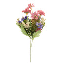 Artificial Realistic Chrysanthemum Bunch Silk Flower Bouquet Wedding Party Garden Plant Decor Ornaments Purple+Pink
