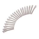 20 Pieces 76mm Flat Square Single Prong Alligator Barrette Hair Clip Blanks Findings