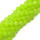 8mm Loose Beads Jewelry Making Strand 15 Inch - Lemon Yellow