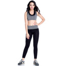 Women Girls Ladies Fashionable Breathable Comfortable Elastic Yoga Pants Tights Workout Bottom Grey M