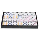 QUALITY DOMINOES CLASSIC DOMINO SET of 28 Brass Pin Gifts Colorful Dot White