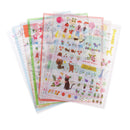6 Sheets Beautiful Transparent Planner Stickers Decorative Sticker Collection for Scrapbooking, Calendars, Arts, Kids DIY Crafts, Album, Journals