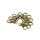 10 Pcs Swivel Lobster Clasp Clips Snap Hooks Keychain Bag DIY Craft Key