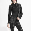 Steampunk Waist Bag Gothic Leather Crossbody Bags Rivet Leg Thigh Pack Belt