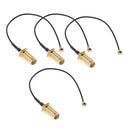 4 Pieces SMA Female to UFL RF Coaxial Cable Pigtail Adapter Connector for Mini