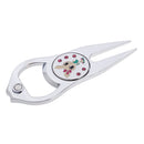 Zinc Alloy Crystal Rabbit Golf Divot Repair Tool with Golf Golf Ball Marker Beer Bottle Design