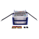 Mini Parking Lot Building Play Set Toy Garage Car Storage Organizer Box Blue