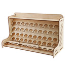 Wooden Pigment Paint Bottle Rack Model Organizer Storage Stand Holder Tools