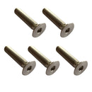 5pcs M8*35 Titanium Alloy Screws Hexagon Cone Cap Head Socket Allen Key Bolt