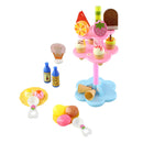 22pcs Ice Cream Desserts Tower Stand Pretend Play Food Toy Set For Kids